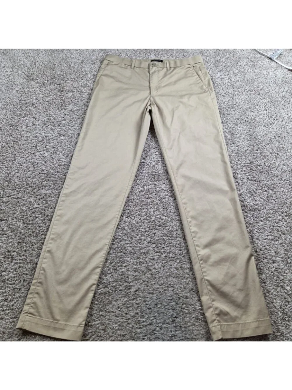 Banana Republic Pants Men's 35x35 Tag 34x36 Flat Front Beige Golf Performance
